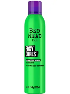 TIGI BED HEAD FOXY CURLS MOUSSE PARA CABELLO RIZADO DE FIJACIÓN FUERTE 250ML