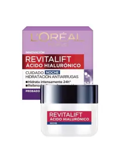 LOREAL CREMA REVITALIFT ACIDO HIALURONICO NOCHE 50ML