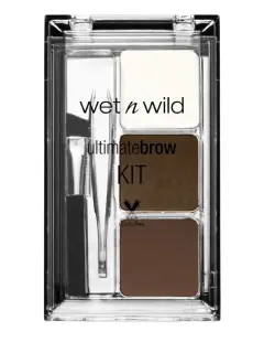 WET N WILD ULTIMATE EYEBROW MAKEUP KIT EYEBROW POWDER DARK BROWN