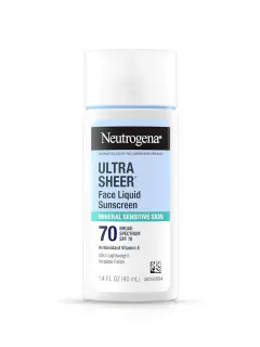 NEUTROGENA ULTRA SHEER MINERAL FACE LIQUID SUNSCREEN SPF 70- 40ML