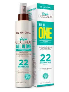 BE NATURAL ACONDICIONADOR TRATAMIENTO INTENSIVO ALL IN ONE VIRGIN COCONUT 250ML