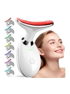 VARITA DE TERAPIA DE LUZ LED FACIAL DE 7 COLORES Y MASAJEADOR PARA EL CUIDADO DE LA PIEL