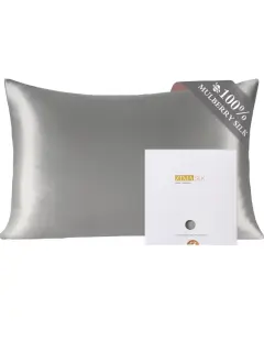 ZIMASILK FUNDA DE ALMOHADA MOMME 100% DE SEDA TAMAÑO QUEEN