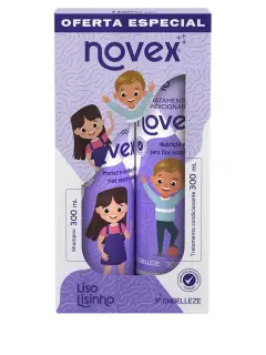 NOVEX LISO LISINHO KIT SHAMPOO Y ACONDICIONADOR 300ML