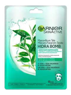 GARNIER MASCARILLA HIDRA BOMB CON ACIDO HIALURONICO + TE VERDE 28G