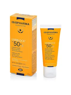 ISISPHARMA UVEBLOCK PROTECTOR SOLAR SPF50+ MEDIUM FLUIDO TINTE 40ML
