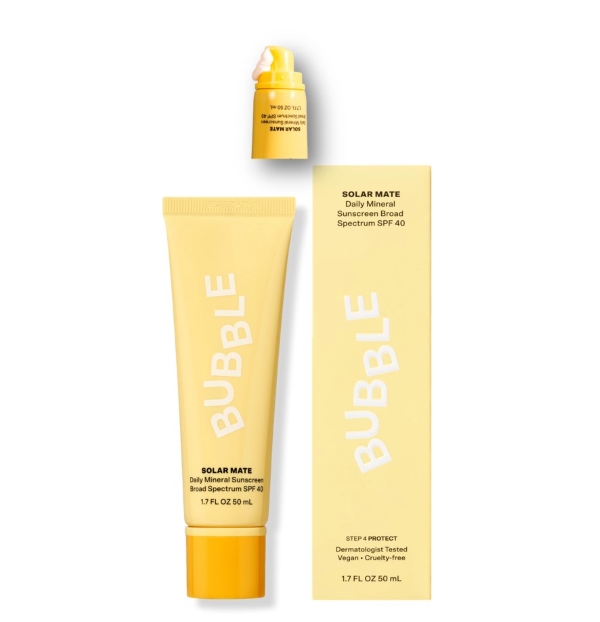 BUBBLE SUNSCREEN BROAD DAILY MINERAL SUNSCREEN BROAD SPECTRUM SPF 40 50 ML