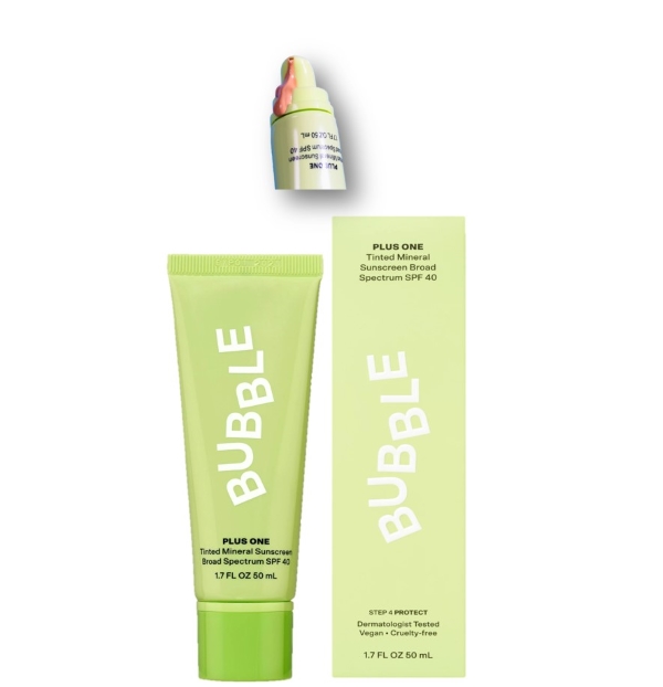 BUBBLE SUNSCREEN TINTED MINERAL PLUS ONE 50 ML