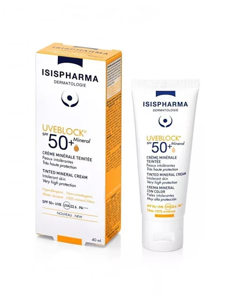 ISISPHARMA UVEBLOCK CREMA MINERAL TINTE SPF 50+ 40ML