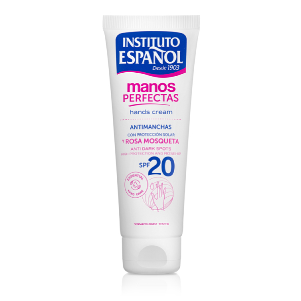 INSTITUTO ESPAÑOL CREMA ANTIMANCHAS CON ROSA MOSQUETA + SPF 20 MANOS PERFECTAS 75ML