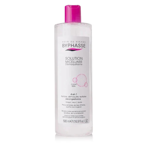 BYPHASSE AGUA MICELAR PIEL SENSIBLE 4 EN 1 500ML