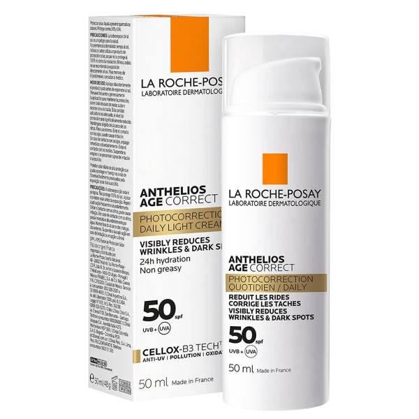 LA ROCHE POSAY ANTHELIOS AGE CORRECT FPS 50+, PROTECTOR SOLAR FACIAL ANTI-EDAD, 50ML